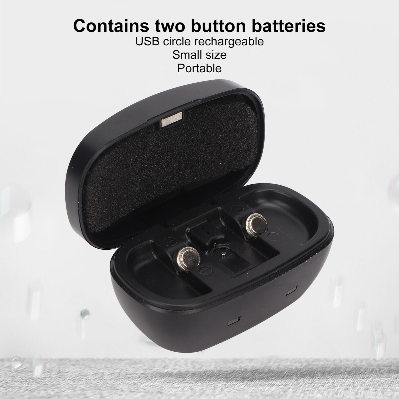 new 312 Button Battery Box Rechargeable Cycle Hearing Amplifier Batteries Charge R koeek - KOEEK