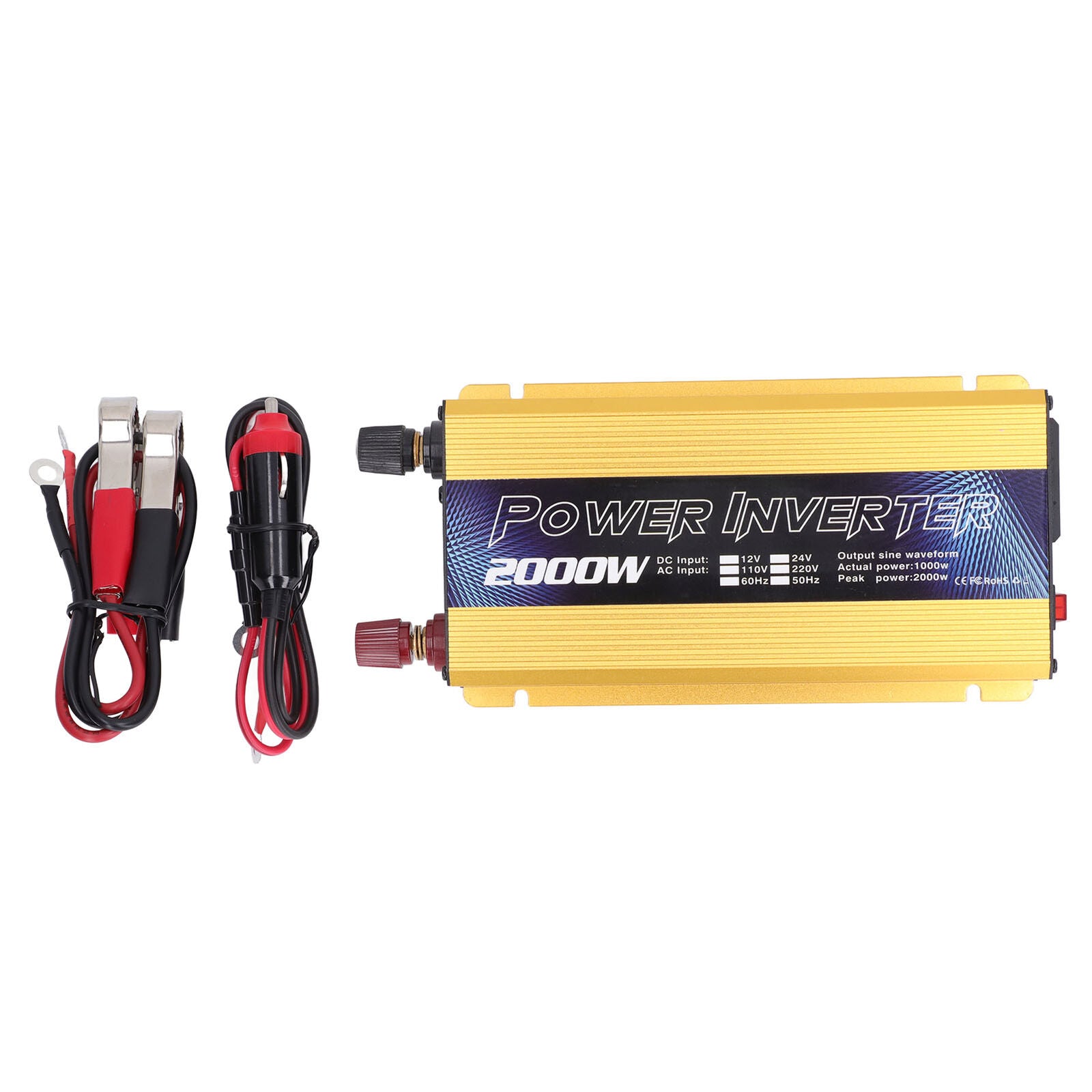 new 2000W Car Pure-Sine  Solar Converter   DC 12V to AC 220V/110V koeek - KOEEK