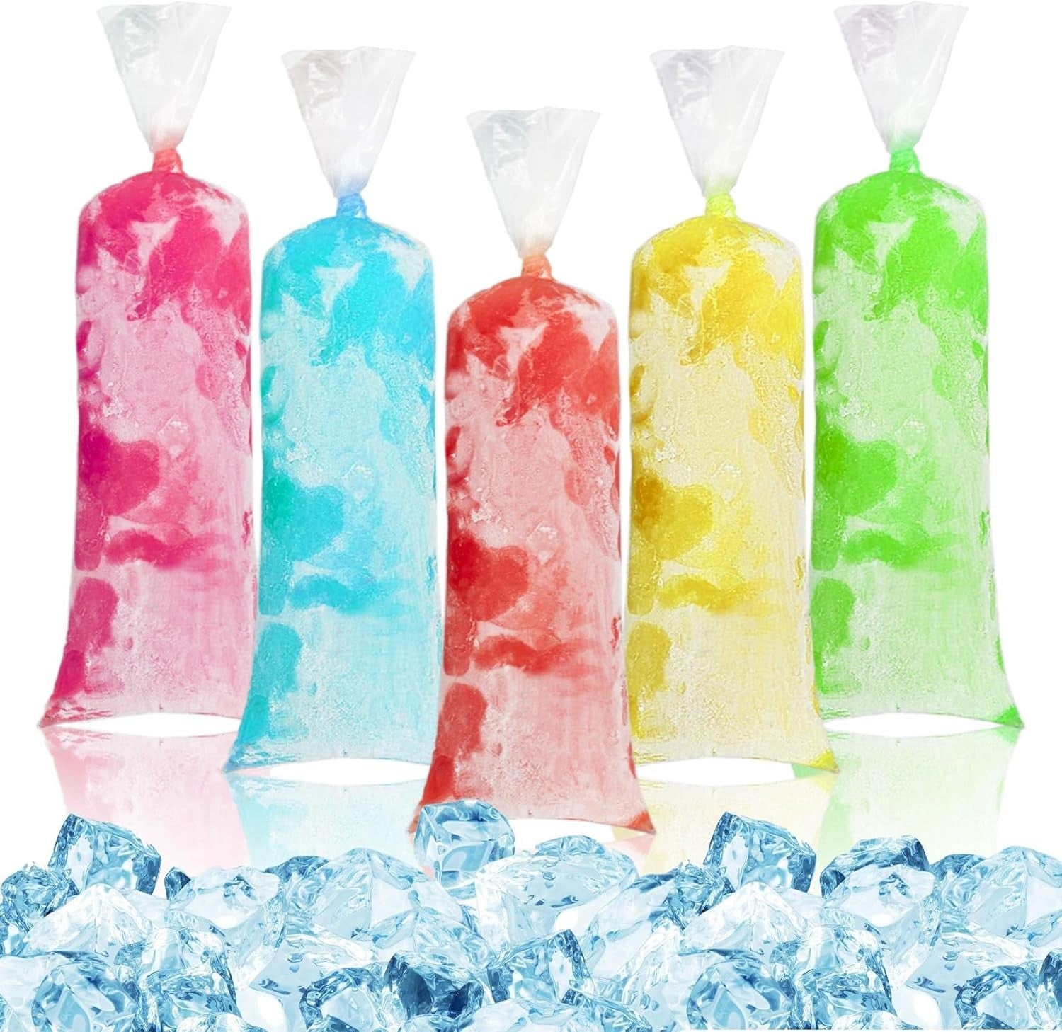 new 100 Ice Candy Plastic Bags - 4x12 Bolsas para bolis de hielo One Size, Clear 07FC0E-D4 - KOEEK