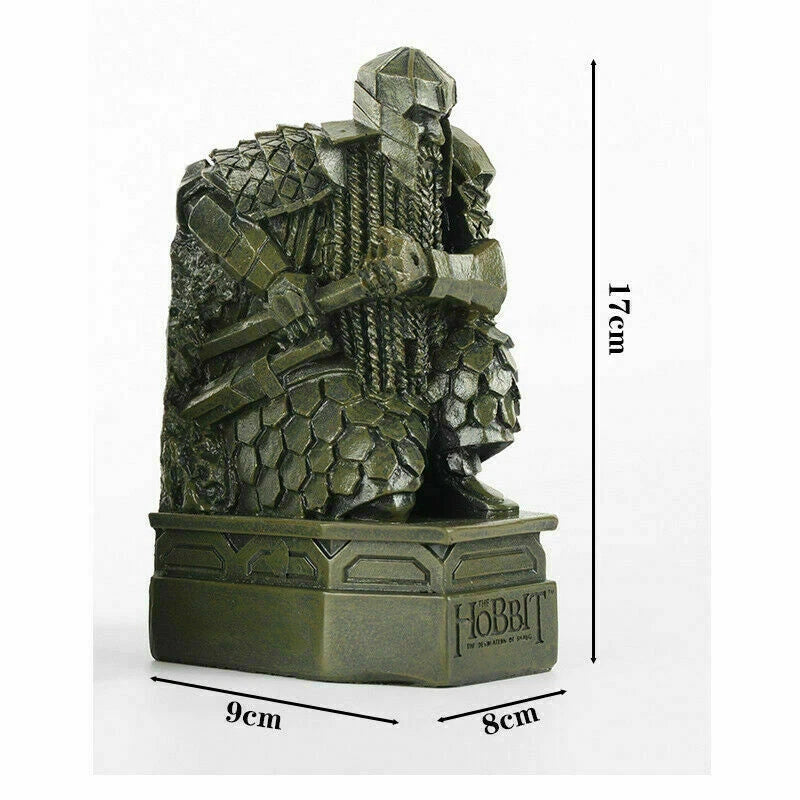 The Hobbit 2: The Desolation of Smaug Lonely Mountain Dwarf Statue 2pcs Bookends 07FC0E-D4 - KOEEK