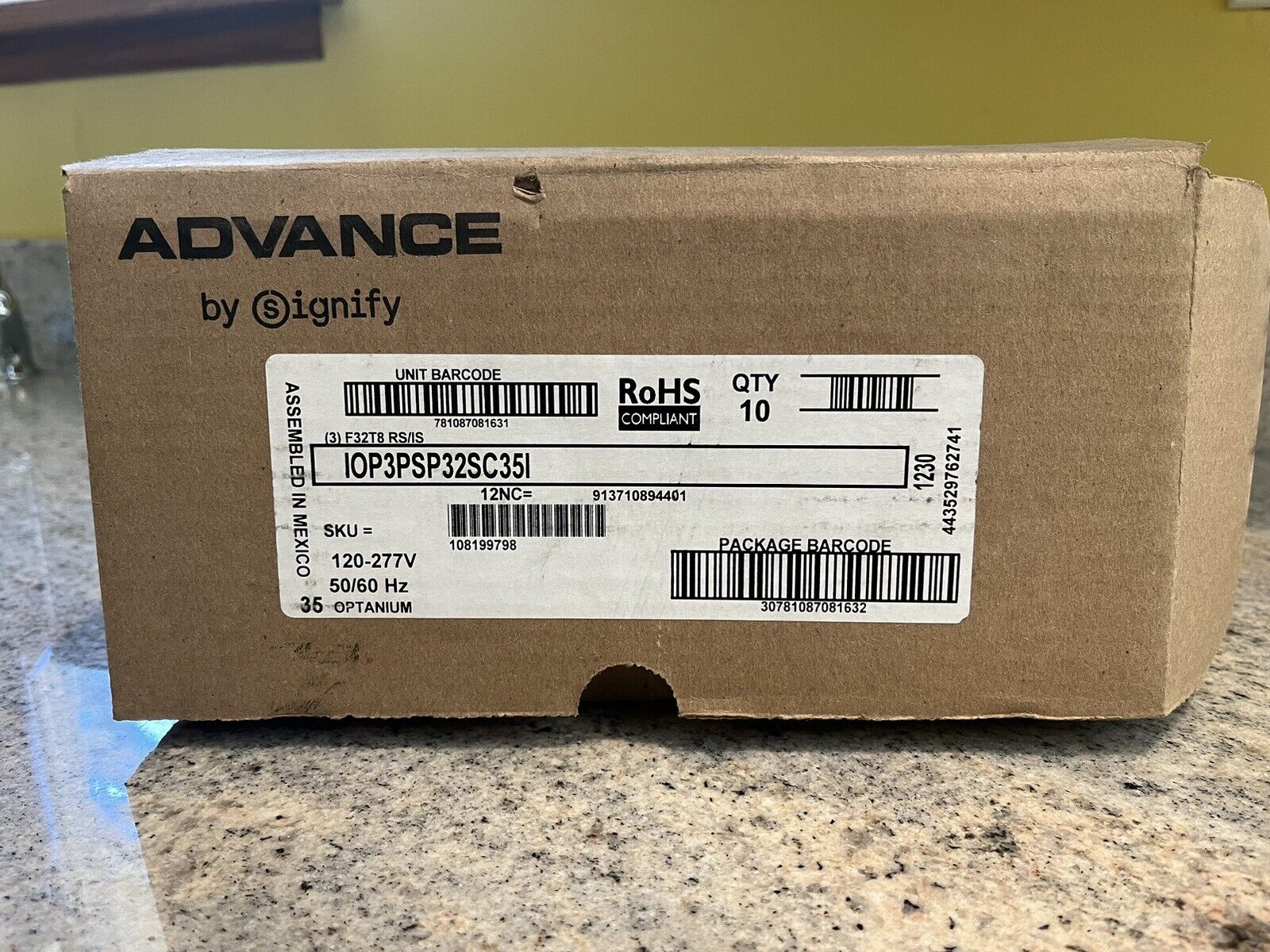 ny Advance Iop-3Psp32-Sc Philips Advance 85 watt 3 lamper elektronisk ballast