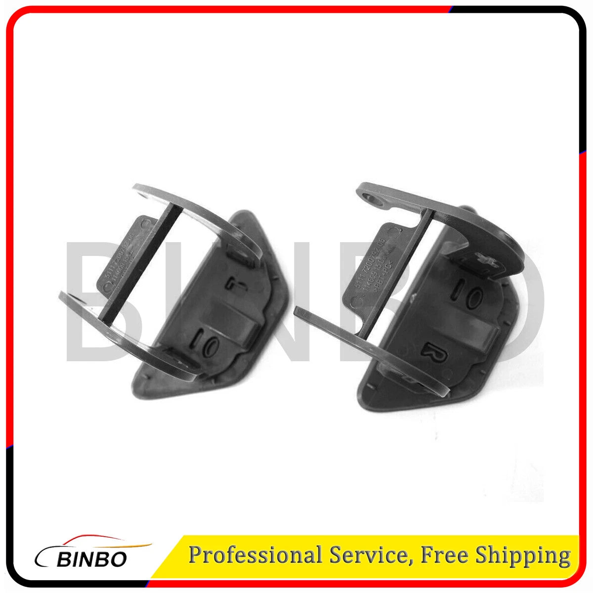 2 Pcs Bumper Headlight Headlamp Washer Cap Cover For BMW 535i F10 F18 2011-2013 07FC0E-D4 - KOEEK