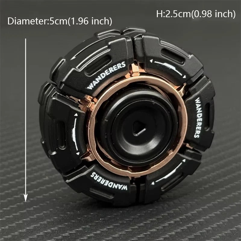 EDC Future Mecha Style Hand Spinner Zinc Alloy Silent Fidget Spinner Open Armor 07FC0E-D4 - KOEEK