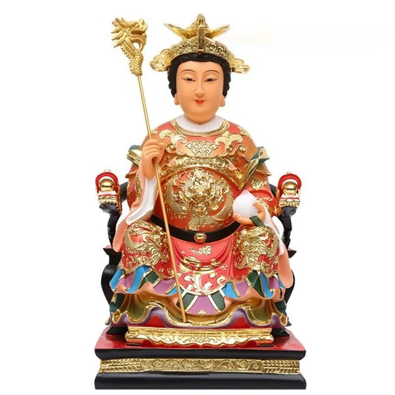 Resin Fiberglass Buddha Jade Emperor and Queen Mother Household Buddha Statue 07FC0E-D4 - KOEEK