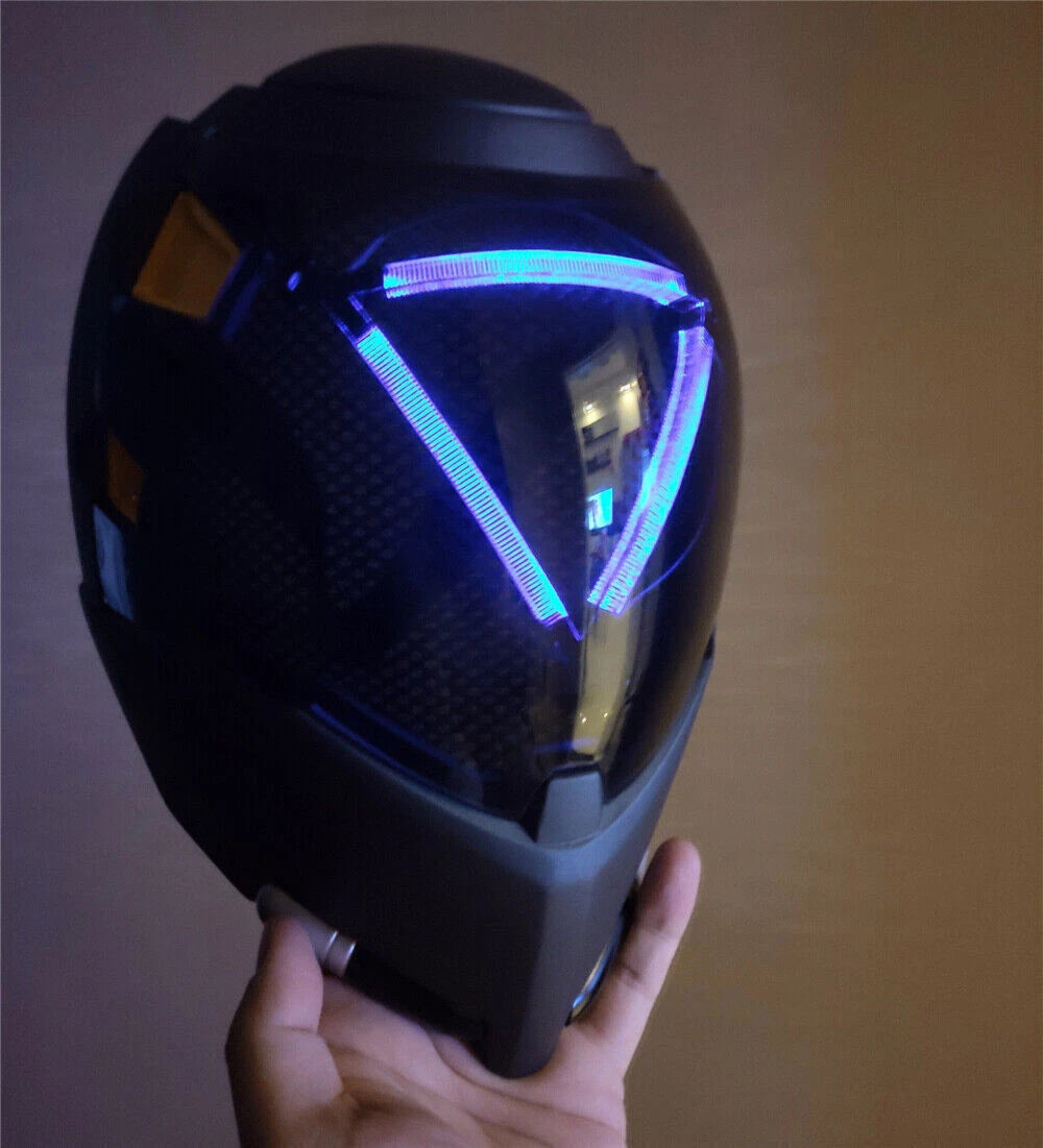Overwatch ANA Shrike Cosplay Helmet LED Mask Halloween Party Cosplay Props OVERWATCH - KOEEK