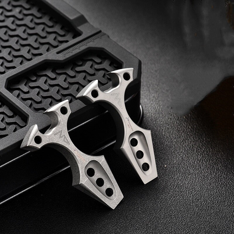 Titanium Alloy Pocket Pry Bar Crowbar Can Bottle Opener Keychain Multi Tools EDC 07FC0E-D4 - KOEEK