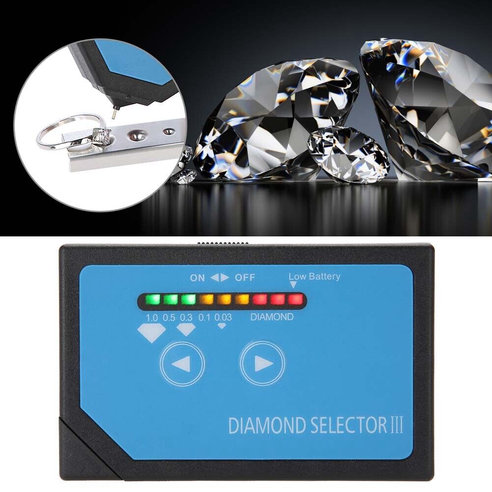 new Practical Portable Jewelry Test Tool Diamond Selector III With LED Indicator koeek - KOEEK