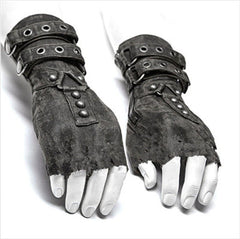 Medieval Men's Button  Rivets Arm Glove Armor Wrist Cuffs Bracers Gauntlet 07FC0E-D4 - KOEEK