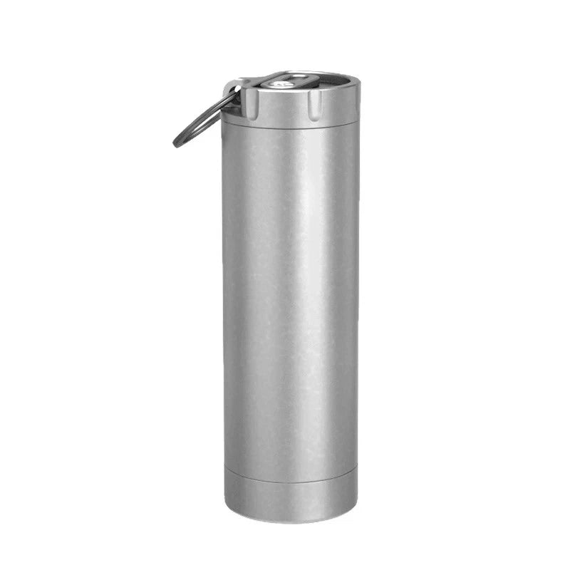 Titanium Waterproof Pill Bottle Toothpick Case EDC Travel Storage 07FC0E-D4 - KOEEK