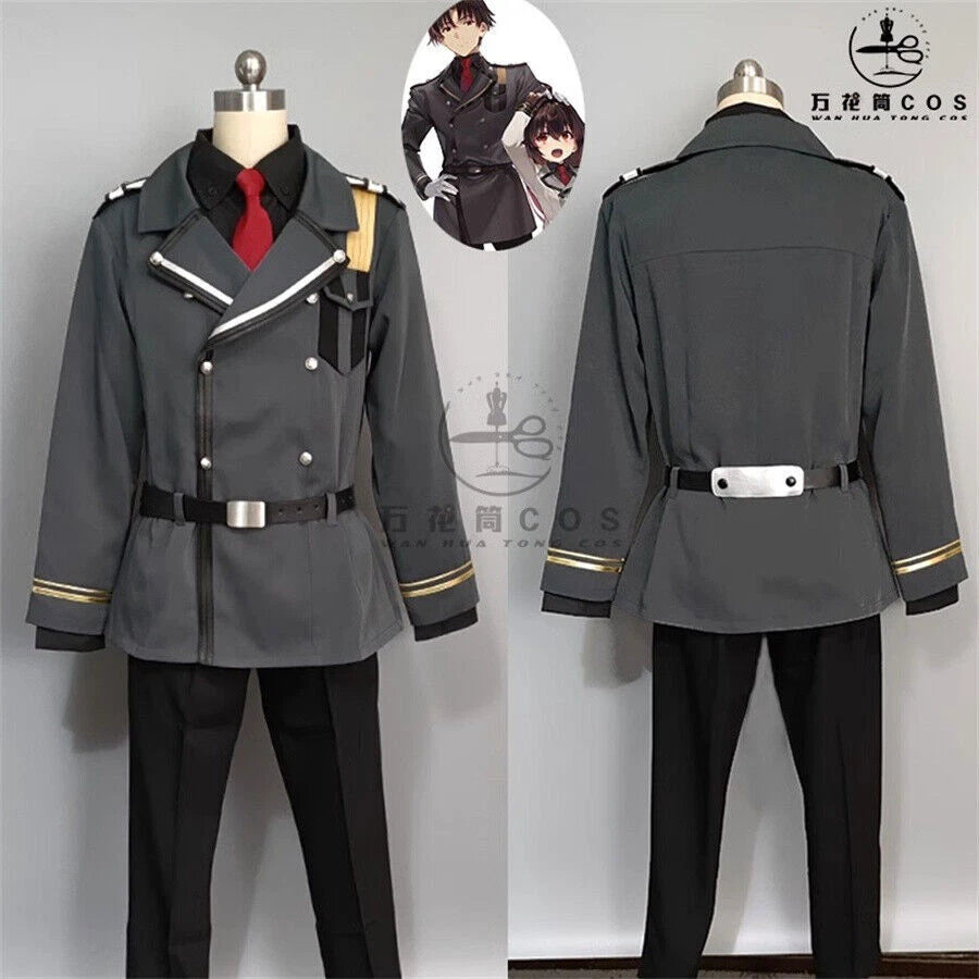 86- Eighty Six Shinel Nozen Cosplay Costume Jacket Uniform Shirt Belt Gloves Set 07FC0E-D4 - KOEEK