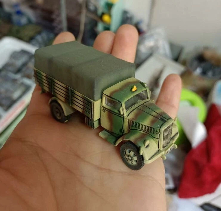 1/72 Scale WWII German Army Opel Truck Assembled Mountain Painting Model 07FC0E-D4 - KOEEK