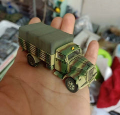 1/72 Scale WWII German Army Opel Truck Assembled Mountain Painting Model 07FC0E-D4 - KOEEK