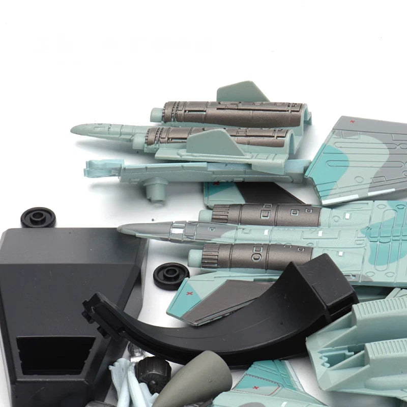 1/100 Russian SU-35 Flanker Fighter Model Plastic Painted Unassembled 07FC0E-D4 - KOEEK
