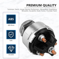 new Ignition Switch with Key, 4 Position Universal Key 12v for... 07FC0E-D4 - KOEEK