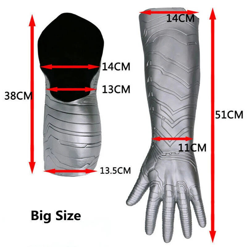 Captain America Winter Soldier Armor Arm Wear Soft PVC Cosplay Props Equipment 07FC0E-D4 - KOEEK
