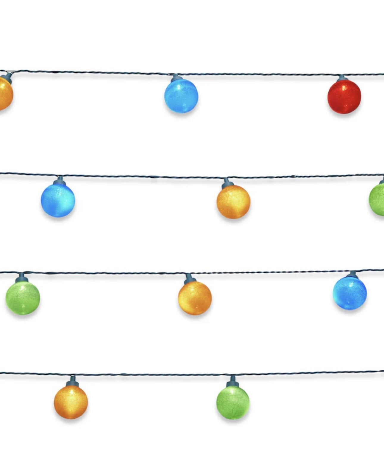 GE Color Choice 20-Count Multi-function Warm White/Multicolor LED G50 Ice Lights GE - KOEEK