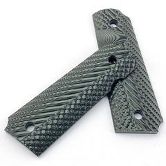 1 Pair G10 Knife Handle Patches Non-slip Textured Material For 1911 Models Grips 07FC0E-D4 - KOEEK