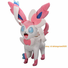 Game Character Sylveon 46cm Plush Doll Pillow Cosplay Stuffed Toy Xmas Gift 07FC0E-D4 - KOEEK