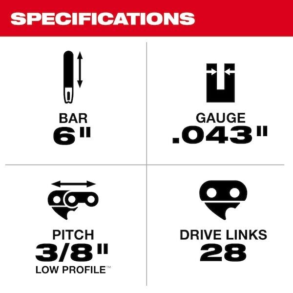 Milwaukee Tool 49-16-2733 Replacement Guide Bar for M12 Hatchet Pruning MILWAUKEE TOOL - KOEEK