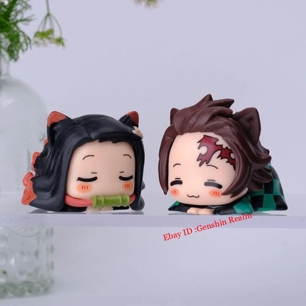 6Pcs/Set Anime Demon Slayer Kamado Tanjirou Pvc Figure Model Collection Decor 07FC0E-D4 - KOEEK