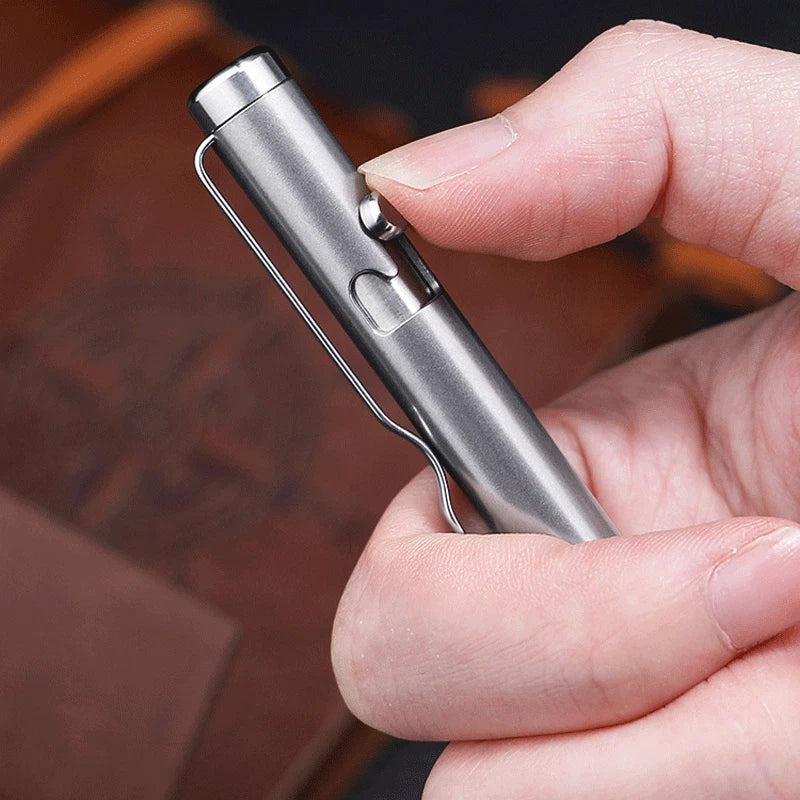 Pocket Titanium Alloy Ballpoint Pen Business Signature Pen Portable Outdoor EDC 07FC0E-D4 - KOEEK