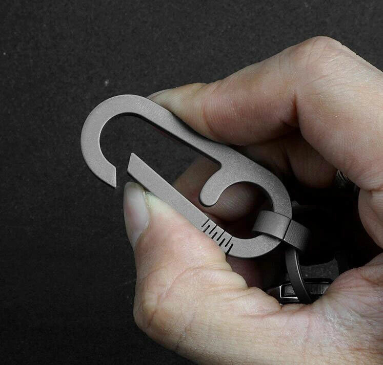 EDC Titanium TC4 Ti Key Ring Chain Fast Carabiner Backpack Pendant Buckle KC-YG7 EDC - KOEEK