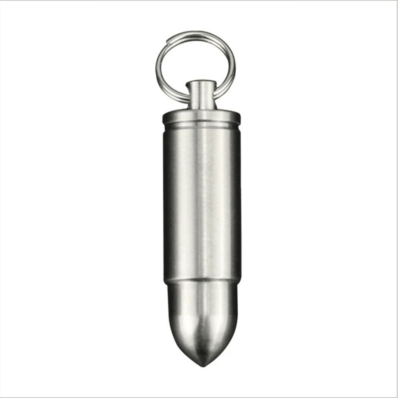 EDC Titanium Waterproof Sealed Box Portable Medicine Bottle Key Pendant Tank 07FC0E-D4 - KOEEK