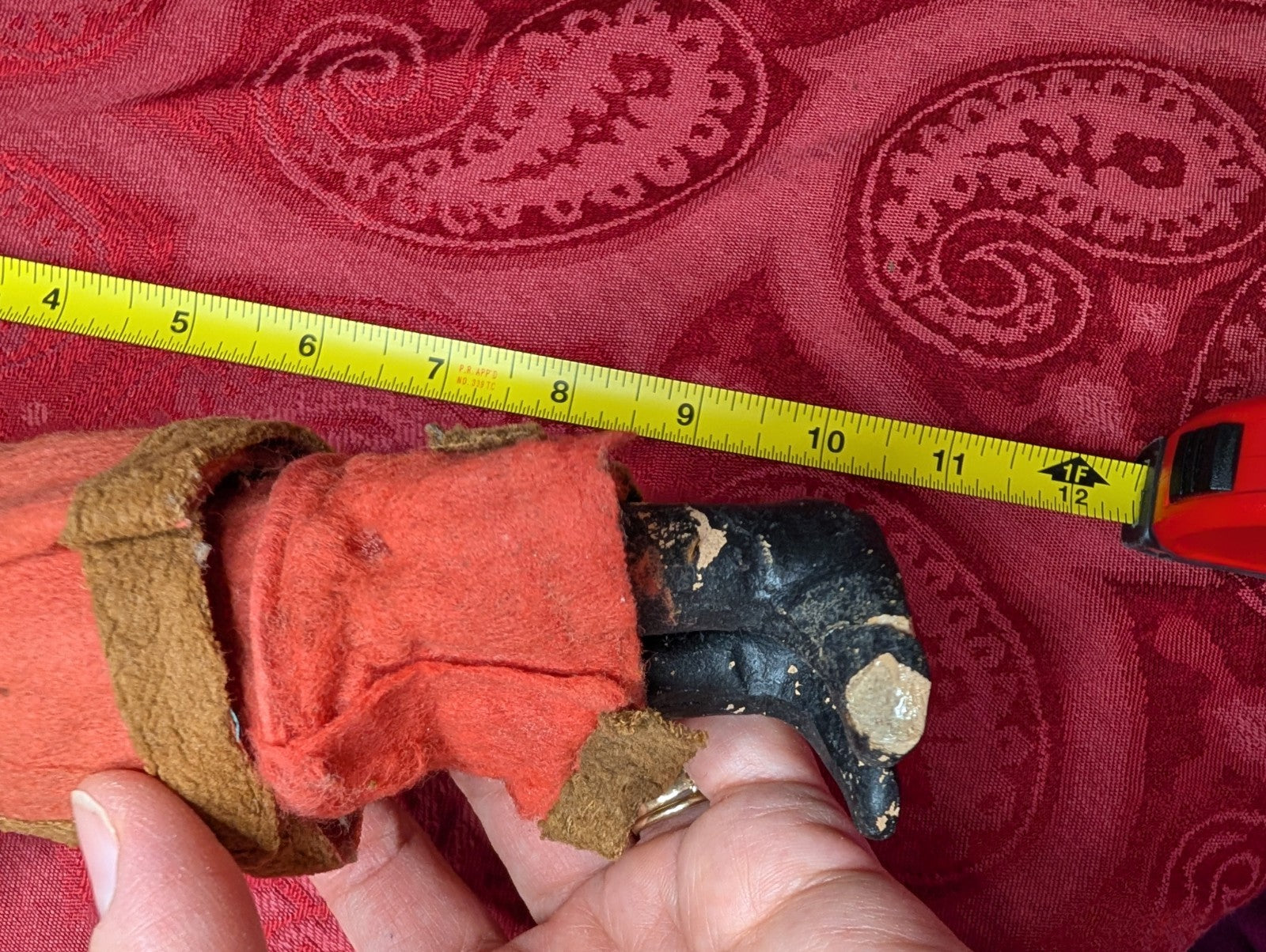 Antique German Belsnickel Father Santa 9” Candy Container Christmas Decor Paper CANDY - KOEEK