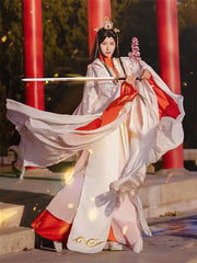 Tian Guan Ci Fu Princess Xie Lian Costume Full Set Cosplay Chinese Hanfu Outwear 07FC0E-D4 - KOEEK