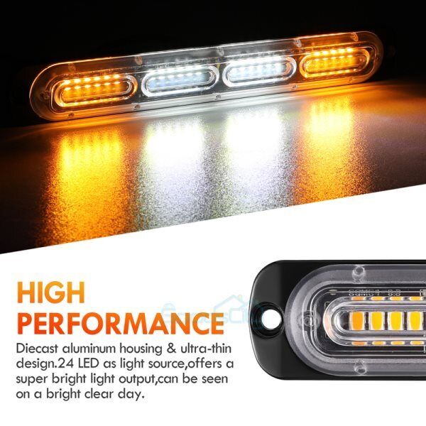 ny 2/4 stk 24 LED for Auto Coche Camión Luces Luz de Emergencia Estroboscópica