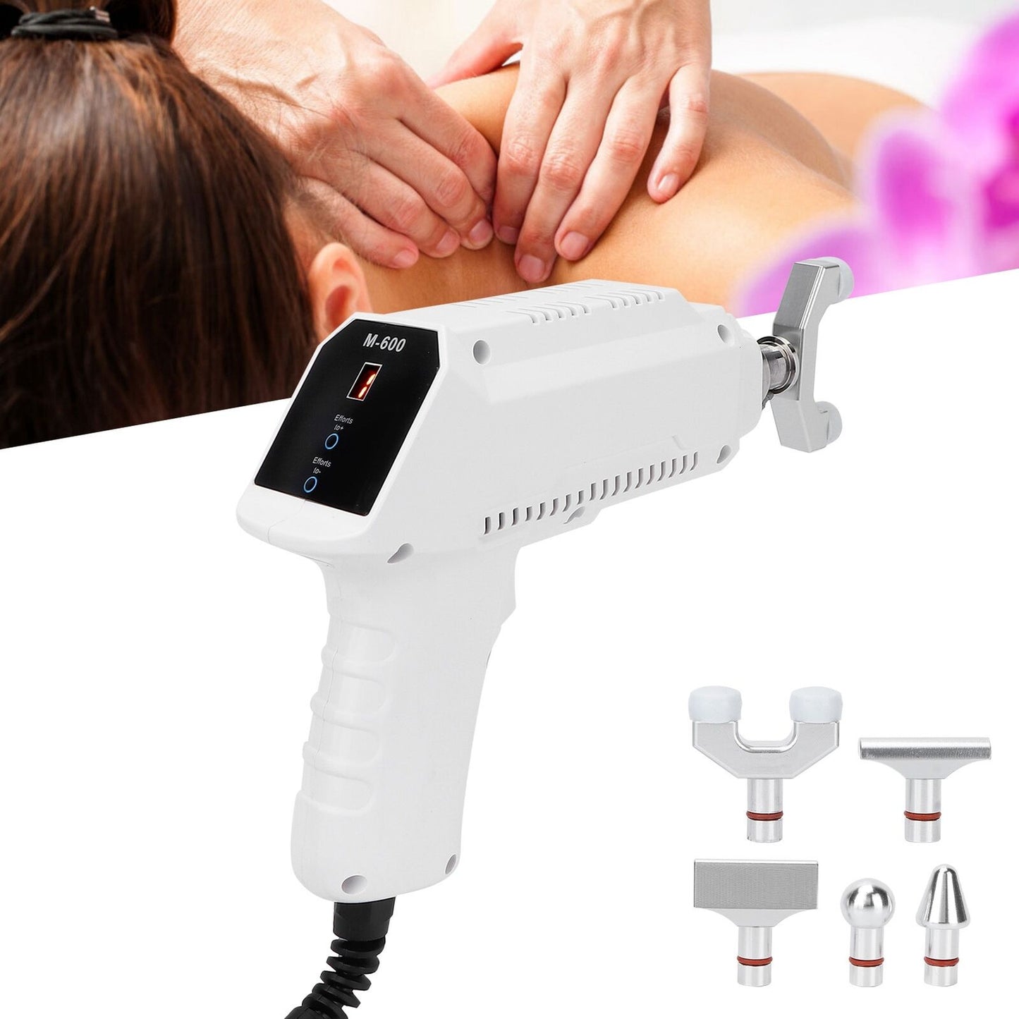 new Electric Spine Massager Complete Relax Corrector Massage Gun(UK Plug) HGF koeek - KOEEK