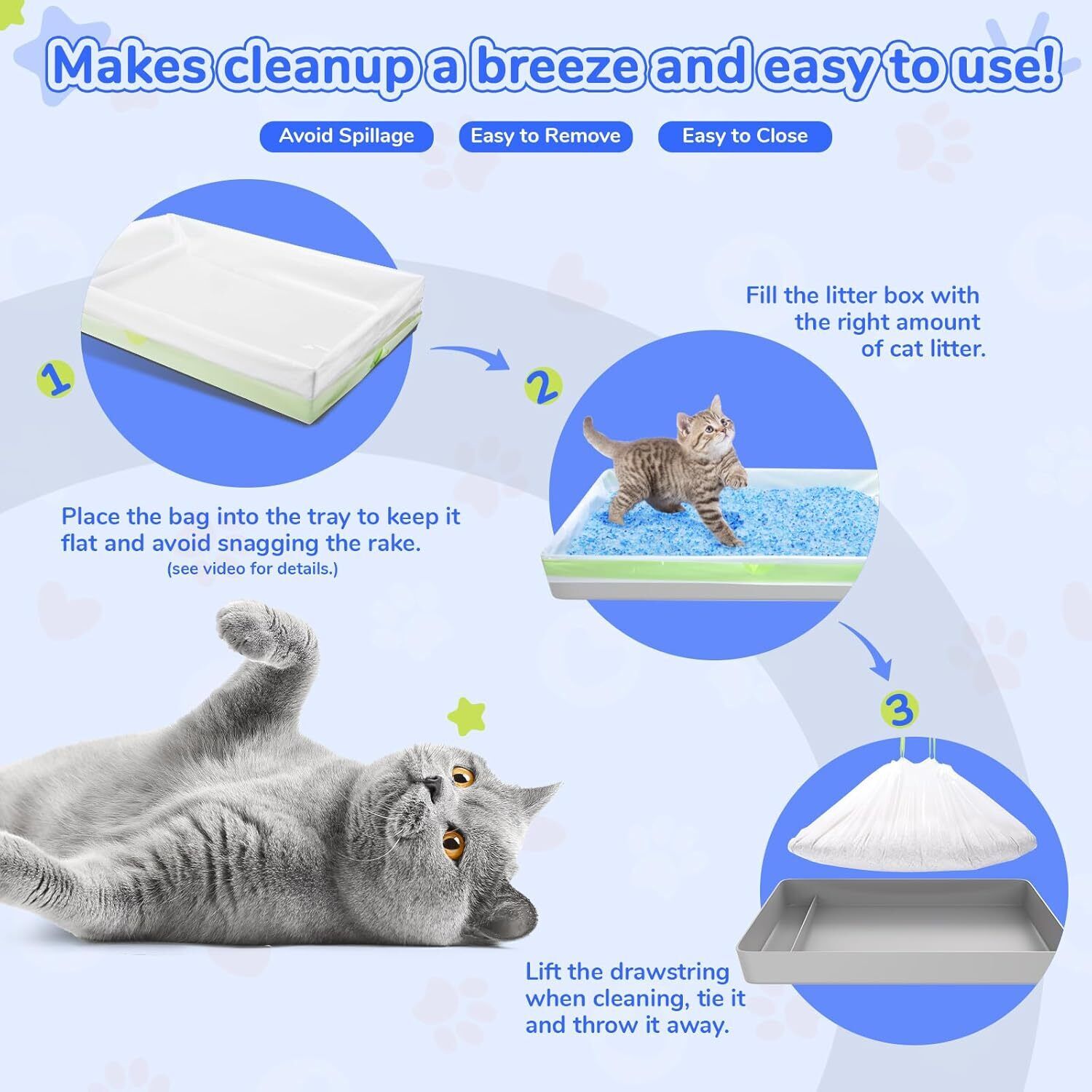 new Litter Box Liners Compatible with Pet Scoop 30 Count (Pack of 1), Green