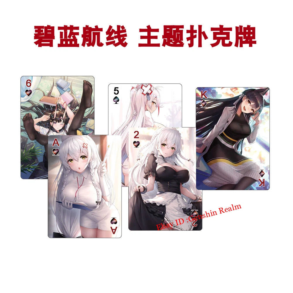 Anime Azur Lane Cards Collection Season 1 Card Poker Playing Girl Cards 07FC0E-D4 - KOEEK
