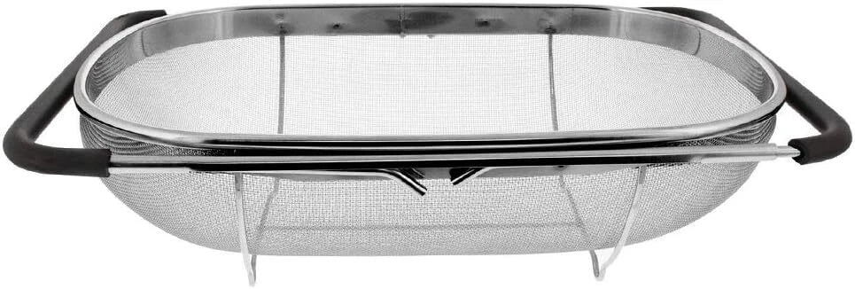 Over the Sink Colander Strainer Basket Stainless Steel, For Kitchen Sink 07FC0E-D4 - KOEEK