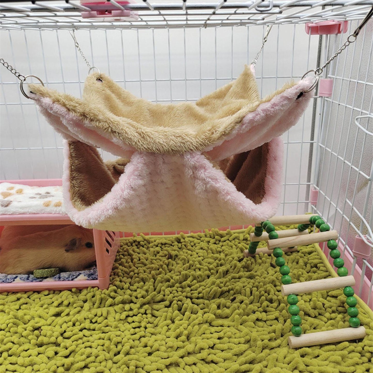 new 1* Ferret Rat Squirrel Pet Bird Hamster Hammock Hanging Cage Nest Bed House Toys koeek - KOEEK