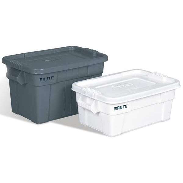 new Rubbermaid Commercial Fg9s3100wht Storage Tote, White, Plastic, 27 In L, 17 koeek - KOEEK