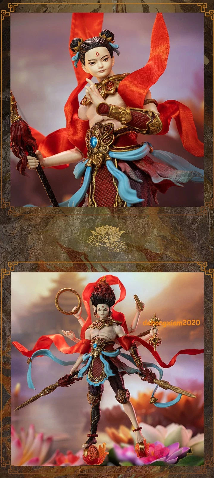FancyRealm 1/12 FENGSHEN NEZHA Action Figure Model Doll Toy IN STOCK Deluxe Ver FANCYREALM - KOEEK