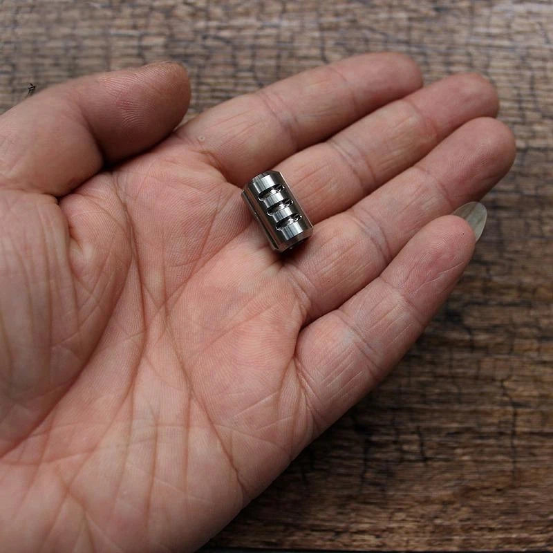 Titanium Knife Lanyard Bead Paracord Pendant Glow in the Dark 25 Years Life EDC 07FC0E-D4 - KOEEK