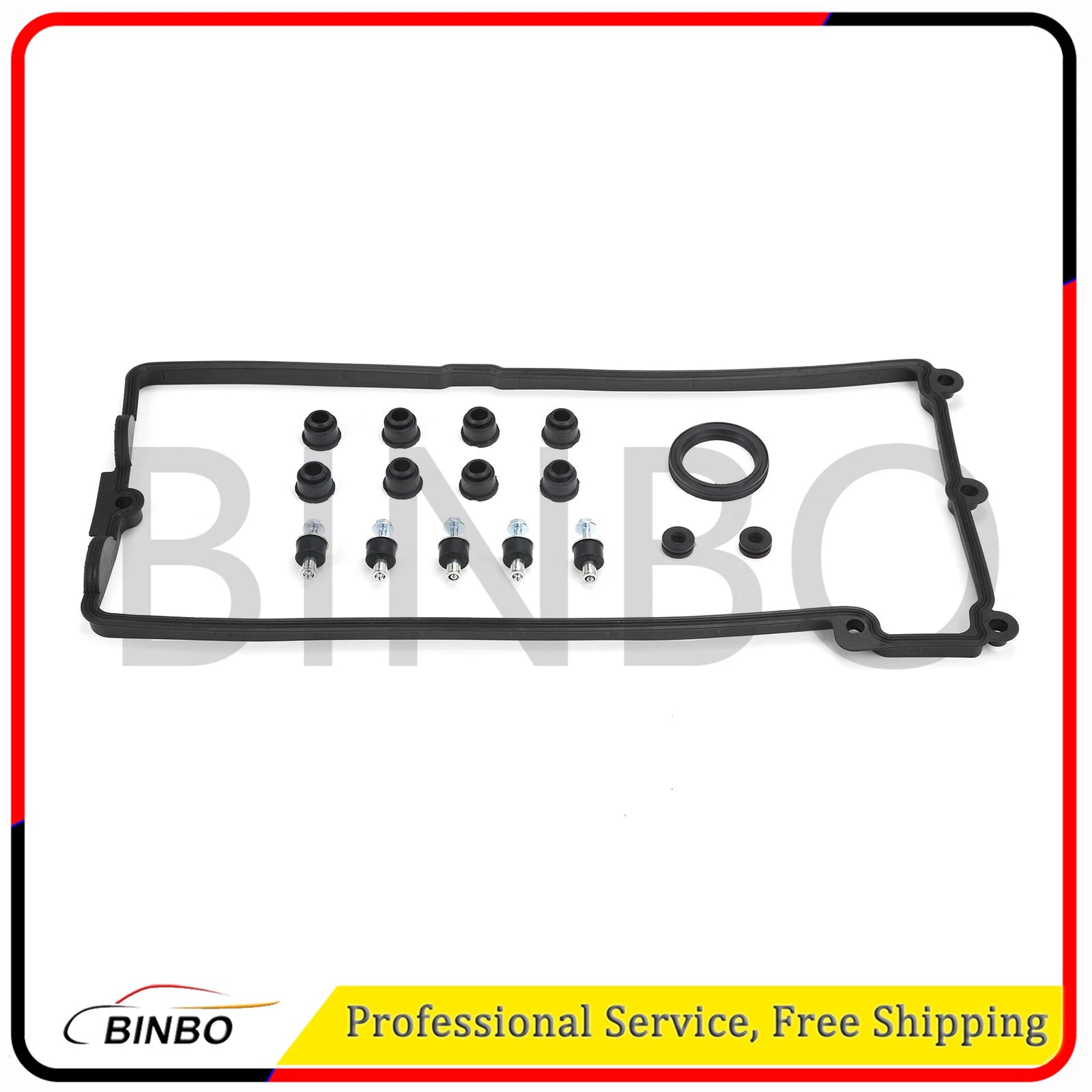 1 set Valve Cover Gaskets + Plug Tube Seal BMW E60 E61 E62 E63 E64 E65 X5 07FC0E-D4 - KOEEK