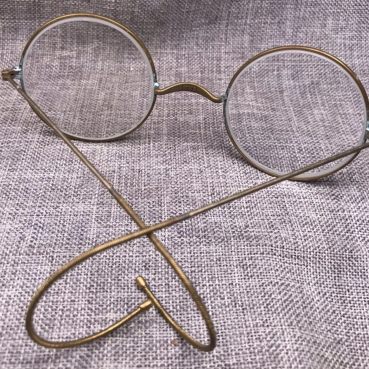Vintage China Copper Hook Crystal Old Style Eyeglasses Collectible Sunglasses 07FC0E-D4 - KOEEK