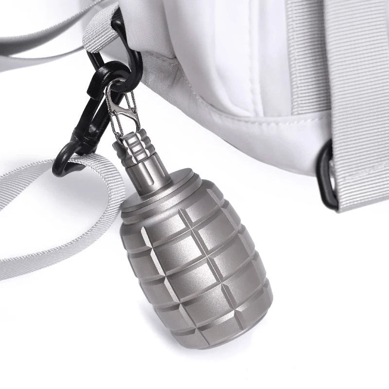 Titanium Flagon Pocket Hip Flask Whiskey Wine Container Screw Cap Flagon 100ML 07FC0E-D4 - KOEEK