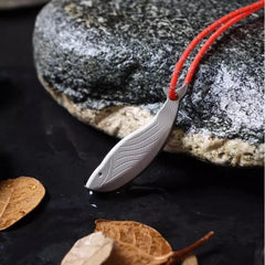 Titanium Safety Whistle Emergency Survival Whistle Necklace Outdoor Travel EDC 07FC0E-D4 - KOEEK