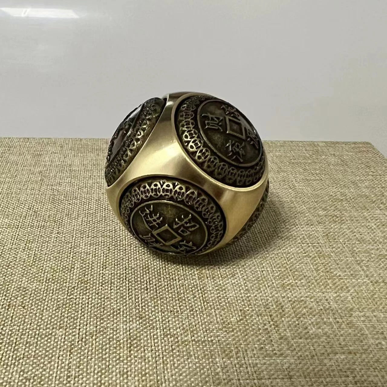 Brass Dice Large Fidget Spinner With 6 Sides Toy Gift 07FC0E-D4 - KOEEK