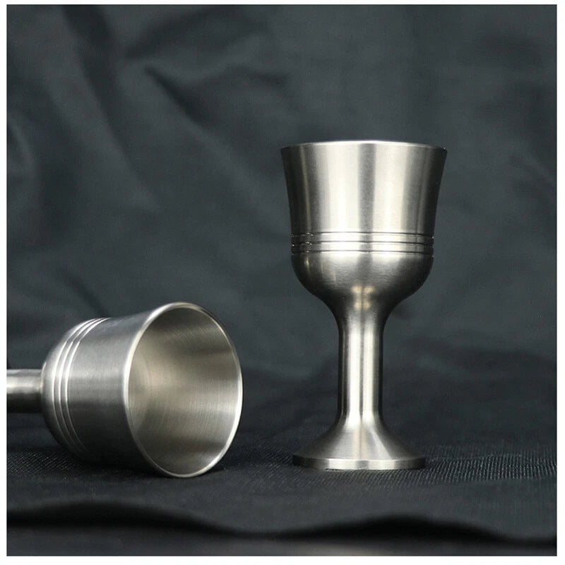 Solid Metal EDCTitanium Alloy Anti-drop Tea Mup Wine Champagne Glass CupBusiness 07FC0E-D4 - KOEEK