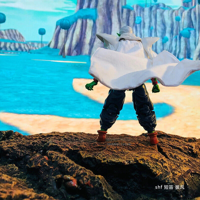 1/12 Handmade Dragon Ball White Wired Cape Cloak For 6" SHF Piccolo Figure 07FC0E-D4 - KOEEK
