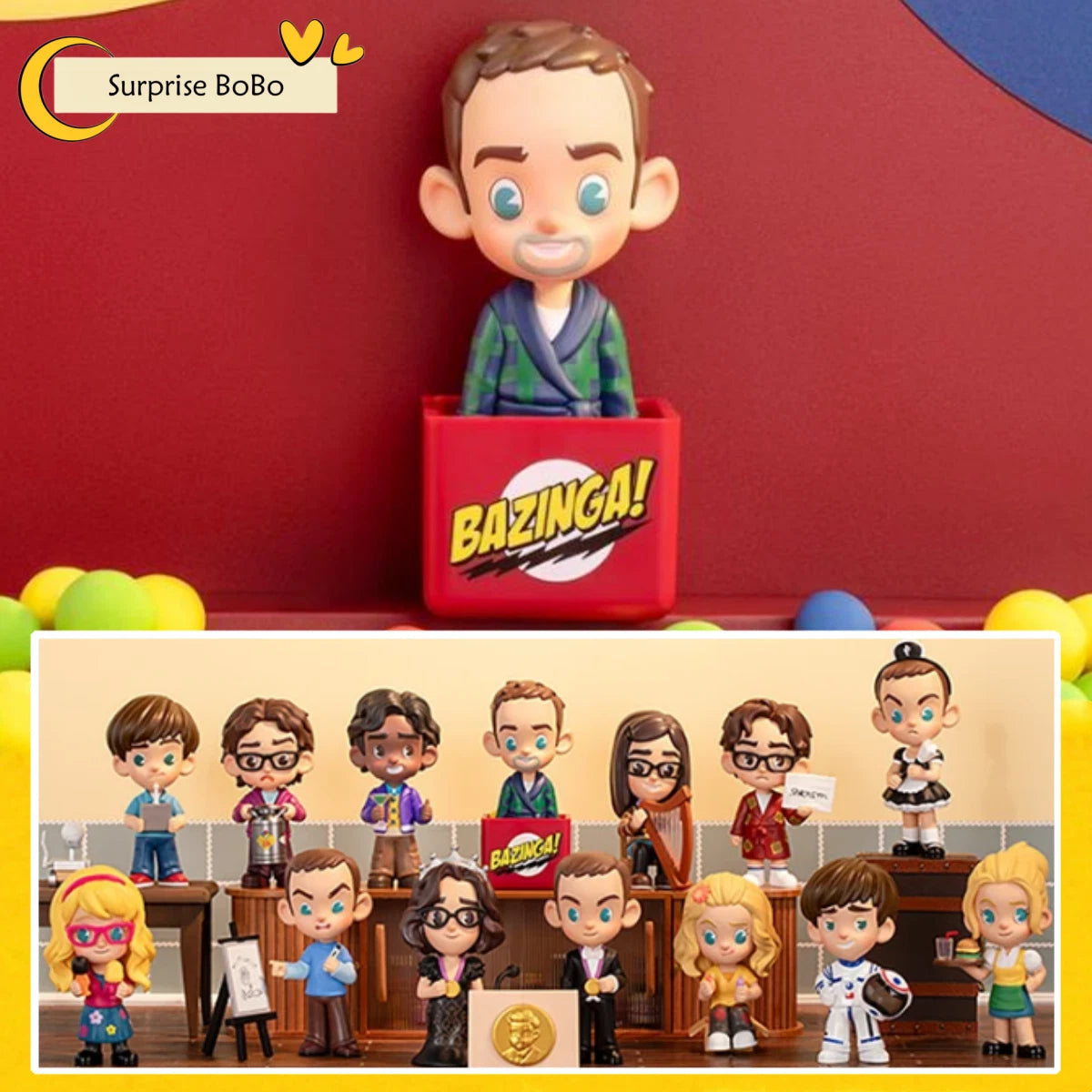 OFFICIAL The Big Bang Theory Series Confirmed Blind Box Figure Art Toy Hot Gifts 07FC0E-D4 - KOEEK