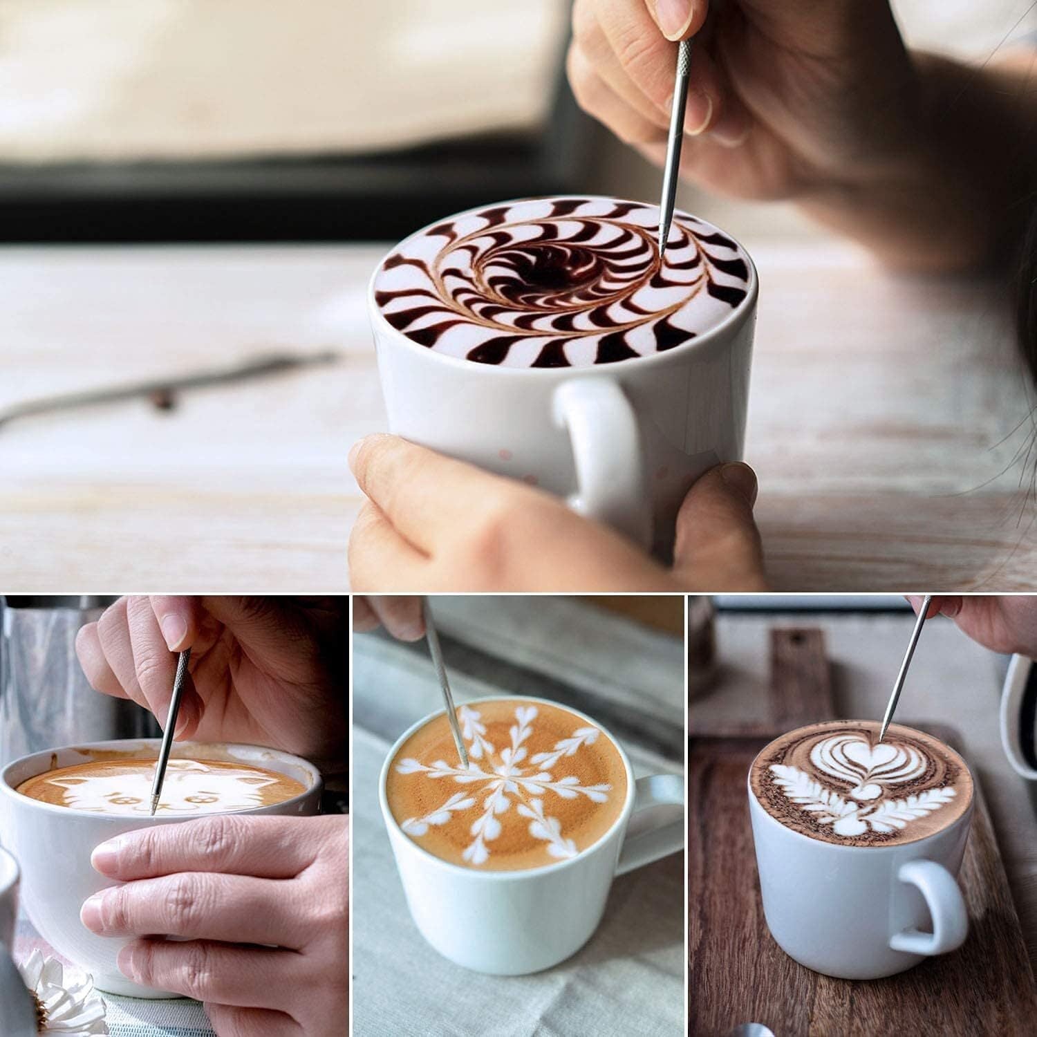 new Milk Frothing Pitchers 20 oz, Stainless Steel Espresso Steaming 20oz, Silver 07FC0E-D4 - KOEEK