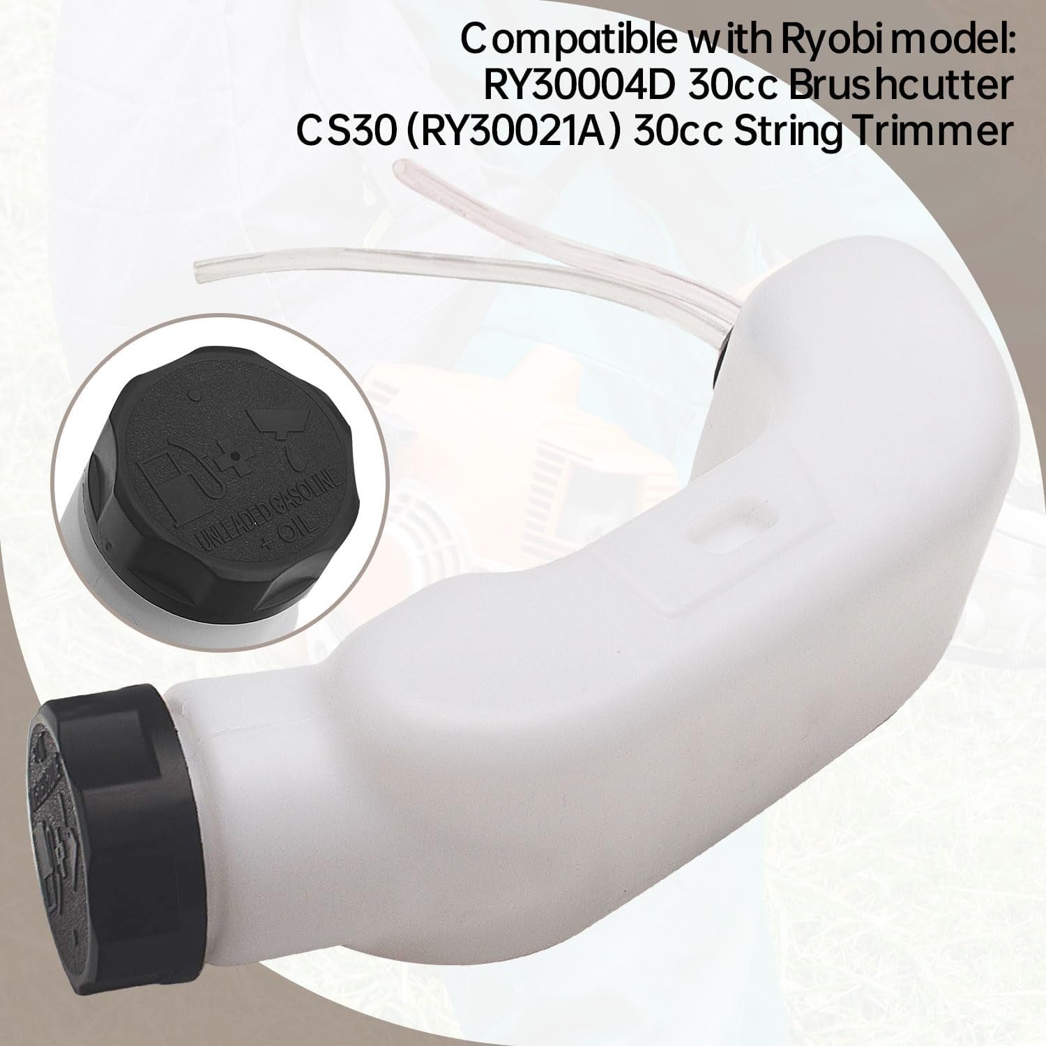 new Line Trimmer Fuel Tank Compatible with Homelite Ryobi 308181004 308123004...