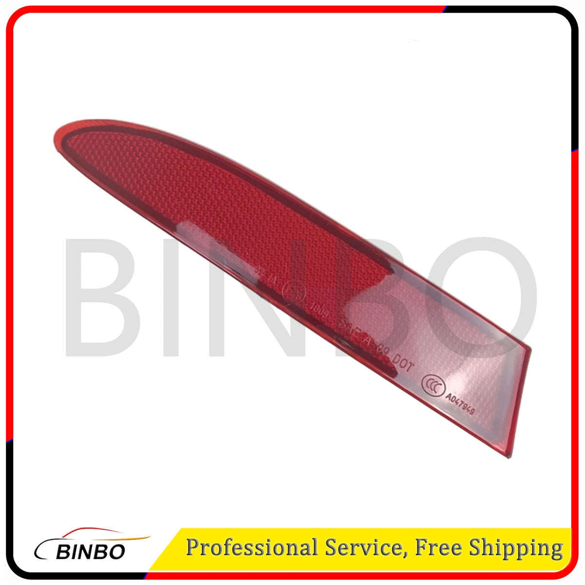 Rear Left Bumper Reflector Light Cover for BMW X3 F25 11-14 63147217315 Red 07FC0E-D4 - KOEEK