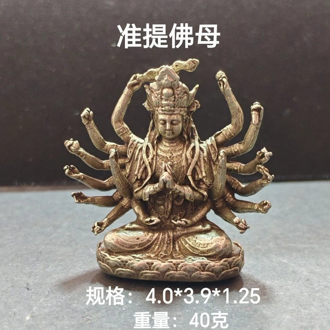 Solid Brass Thousand Hands Guanyin Buddhist Statue Bodhisattva Metal Sculpture 07FC0E-D4 - KOEEK